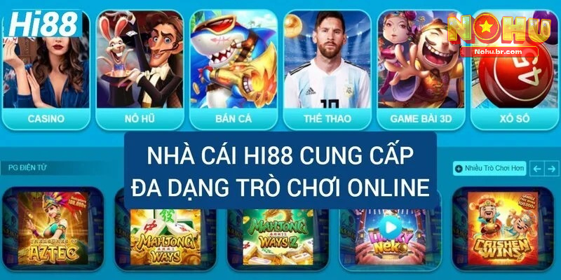 Hệ sinh thái giải trí đa dạng và độc quyền tại Hi88